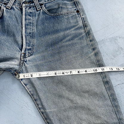 Levis 501 Vintage 80s Redline Selvedge USA XX Jeans Light Wash Skinny Act 29x32