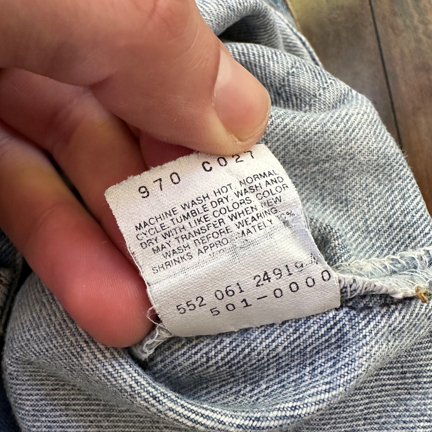 VTG 90s Levis 501 Button Fly 32x34 USA Tag Jeans Straight Wash Blue XX Act 29x29