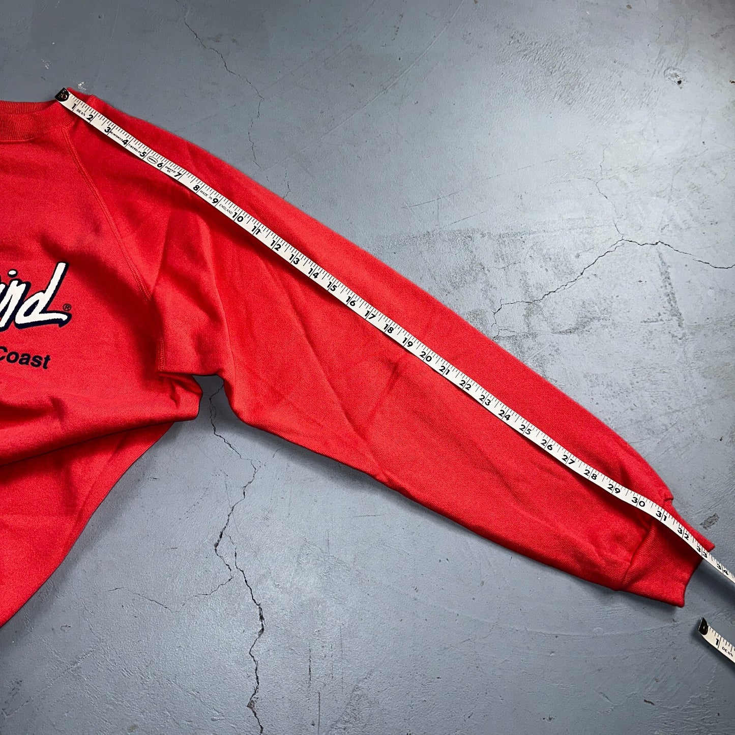 Hanes VTG Catch The Wind Crew Neck Sweatshirt Central Oregon 80s Pink XL