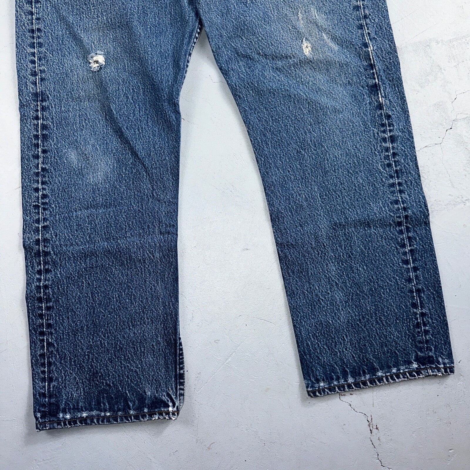 Levis 501 Vintage 90s USA XX Straight Leg Jeans Blue Med Wash 40x31 Act 36x27