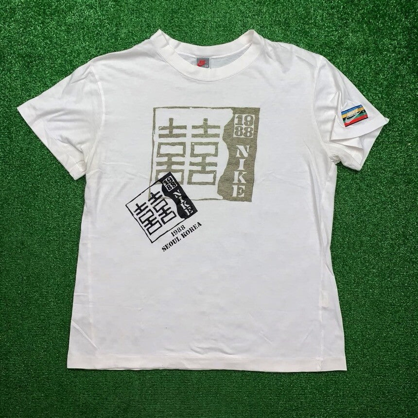 Nike Vintage T Shirt USA Rare Jordan 80s 1988 South Korea Olympics Seoul Tee