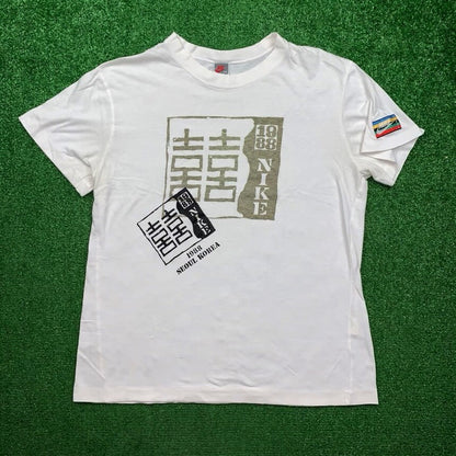 Nike Vintage T Shirt USA Rare Jordan 80s 1988 South Korea Olympics Seoul Tee