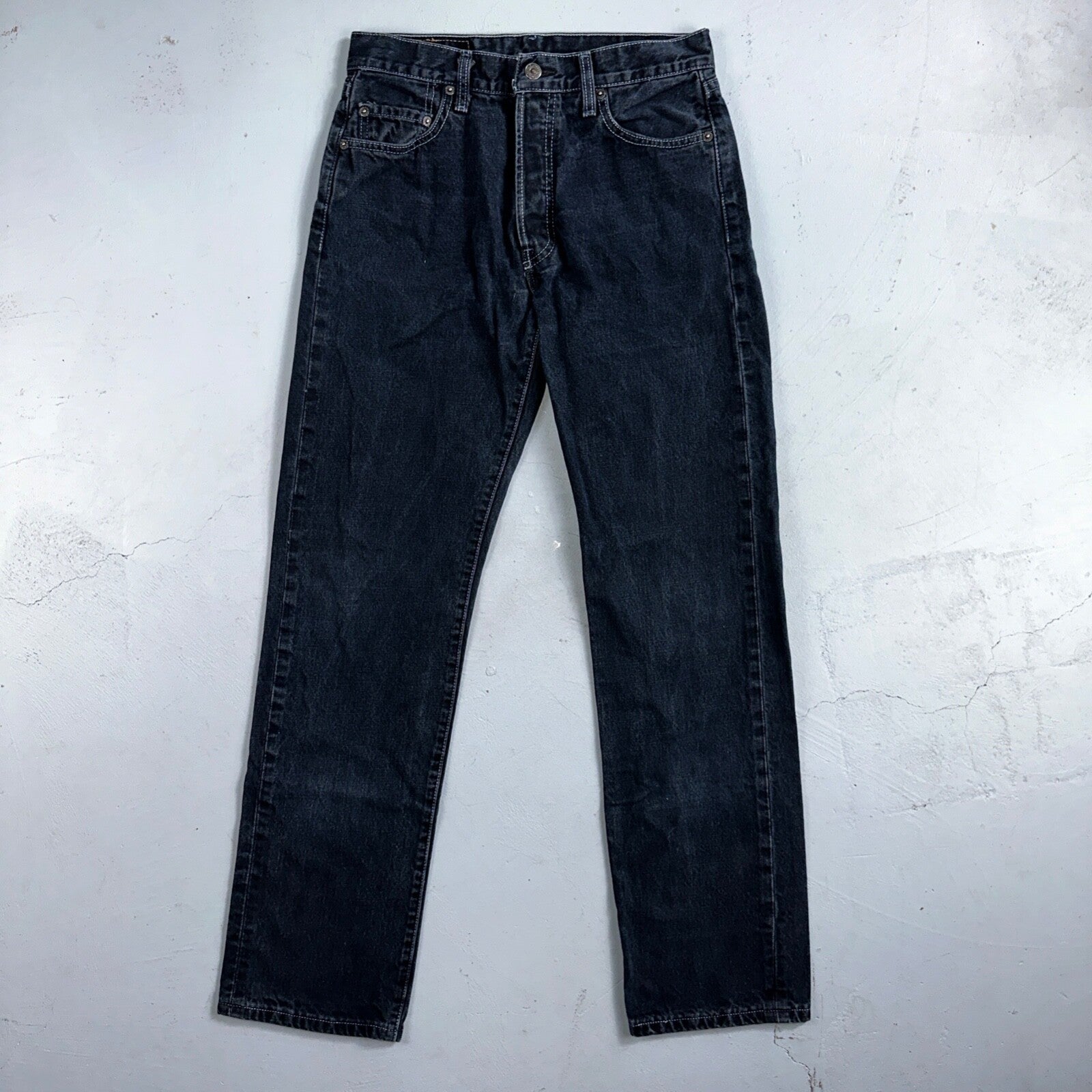Levis 501 Vintage 90s Mexico Straight Leg Jeans 30x32 Y2K Dark Wash Act 28x32
