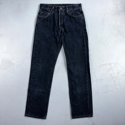Levis 501 Vintage 90s Mexico Straight Leg Jeans 30x32 Y2K Dark Wash Act 28x32