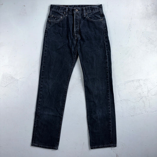 Levis 501 Vintage 90s Mexico Straight Leg Jeans 30x32 Y2K Dark Wash Act 28x32