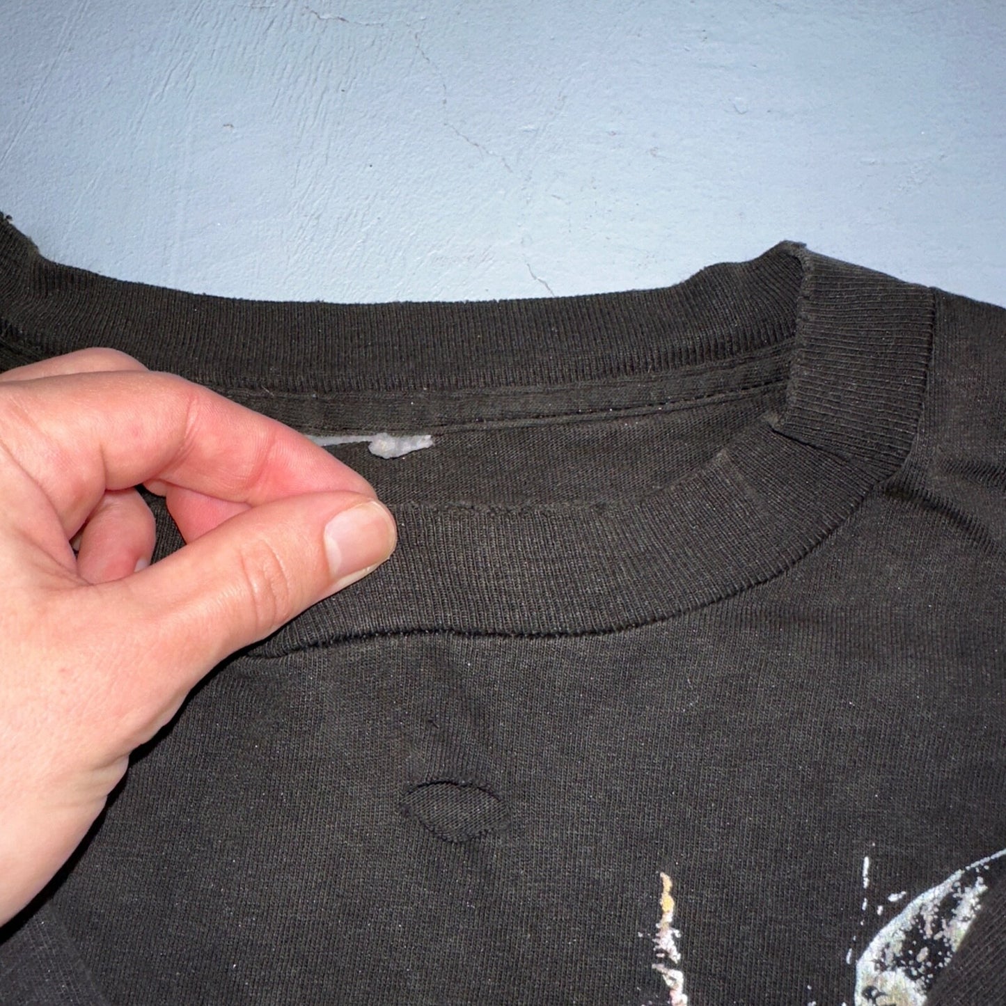 Vintage Wolf Pack Wolves Nature Animals Art Graphic Thrashed T-Shirt Black 90s