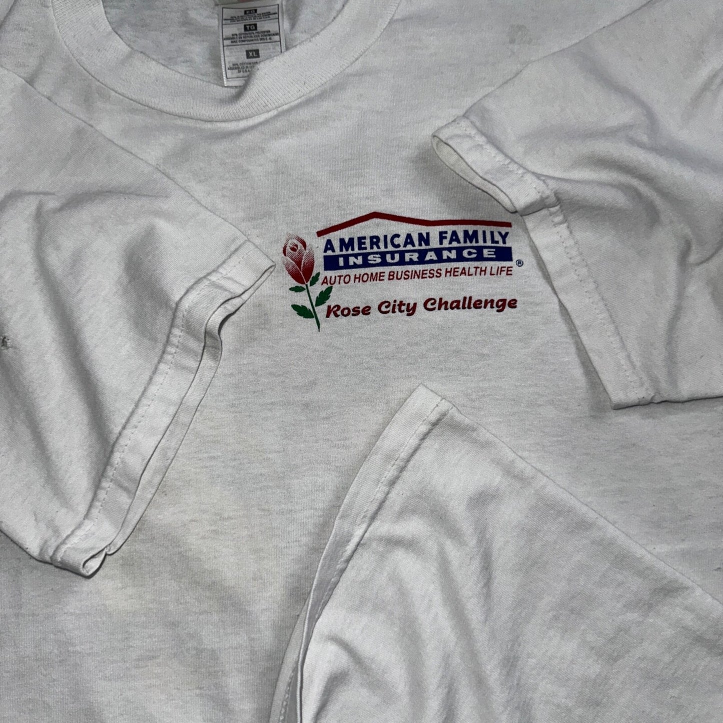 Portland Rose City 2000 Challenge VTG T Shirt Gymnastics Oregon Insurance Family