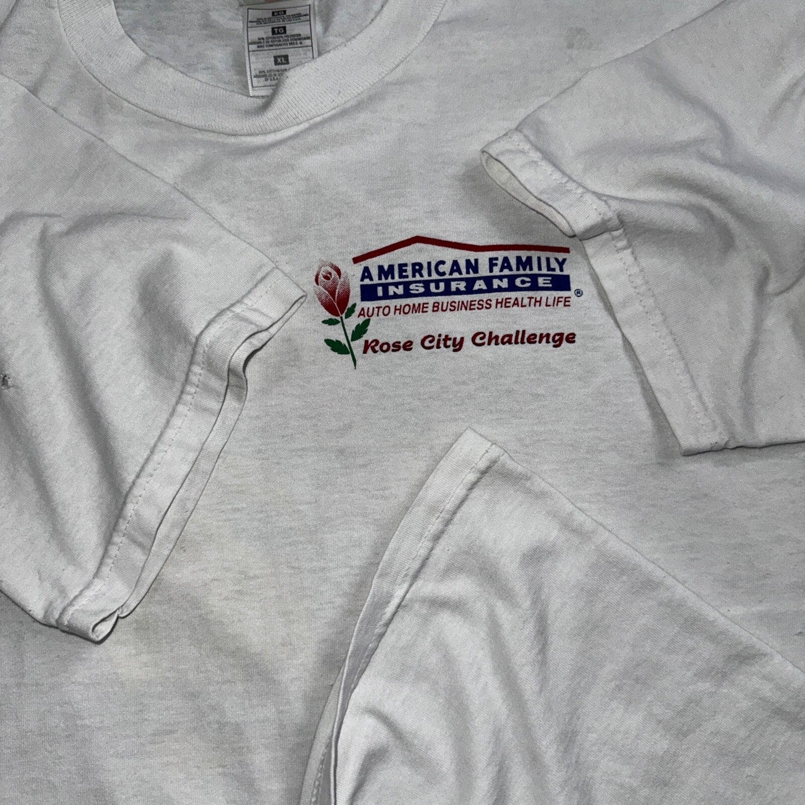 Portland Rose City 2000 Challenge VTG T Shirt Gymnastics Oregon Insurance Family