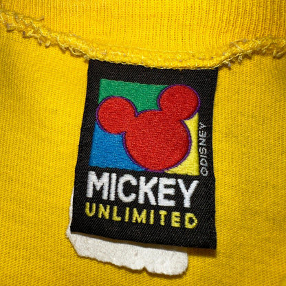 Disney Mickey Mouse Tilted Pocket 90s VTG T Shirt Y2K Goofy Cute Graphic Fun