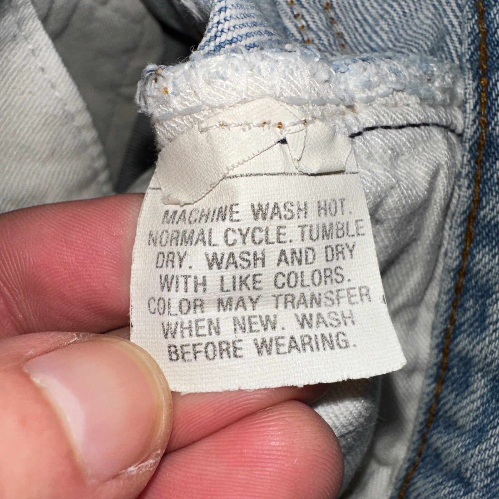 Levis 501 Vintage 80s USA XX Straight Leg Jeans Blue Light Wash 34x36 Act 31x34