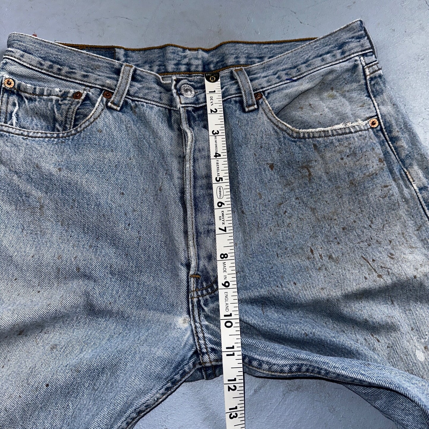 Levis 501 Vintage Y2K XX Straight Leg Jeans 33x34 Light Wash 2000s Act 31x32