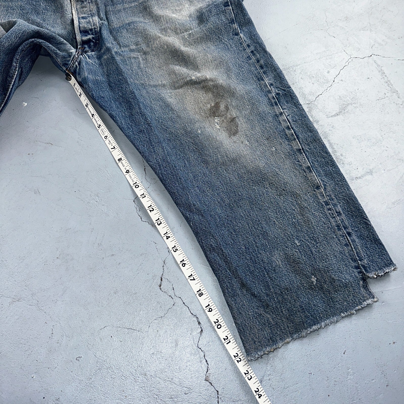 Levis 501 Vintage 70s SS Redline Selvedge USA XX Jeans Med Wash 48x30 Act 43x22