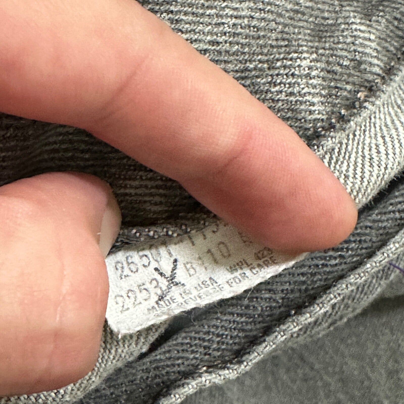 VTG 90s Levis 501 Button Fly 27x30 USA Tag Jeans Straight Wash Grey XX Act Faded