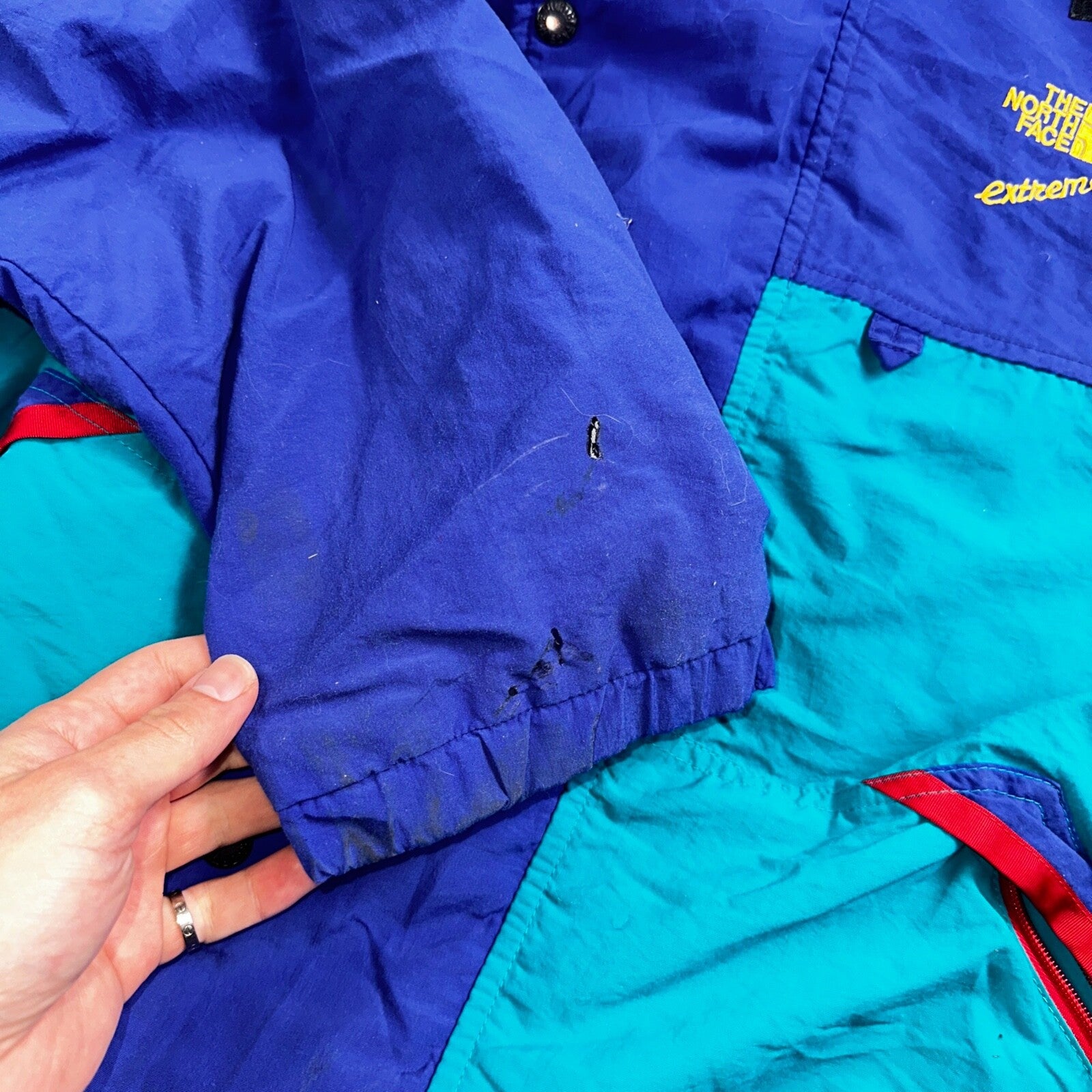 The North Face Color Block VTG 90s Gore Tex Extreme Ski Jacket Pullover Anorak