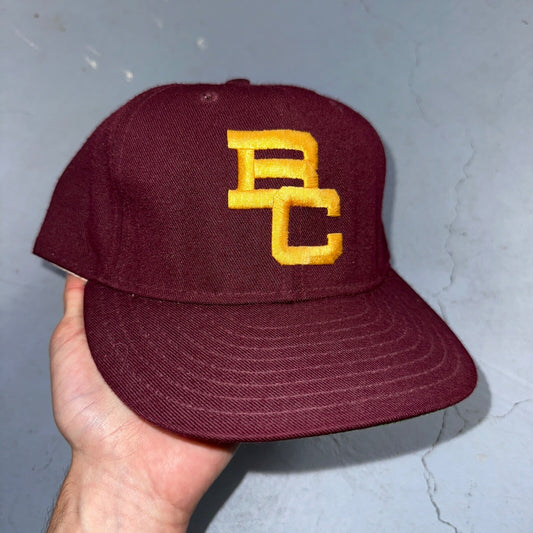 Vintage Plain Logo Pro-Line Pro Model 7 1/4 Boston College BC Eagles FITTED Hat