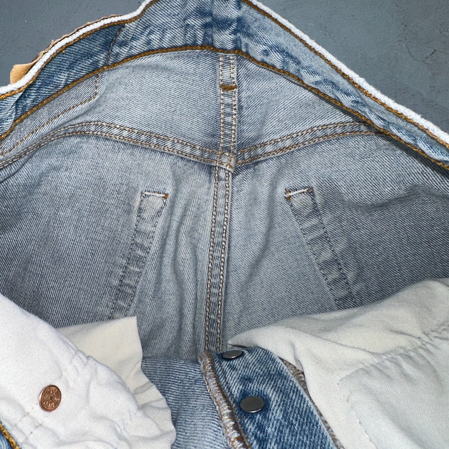 Levis 501 Vintage 90s Mexico Straight Leg Jeans 33x34 Y2K Light Wash Act 30x29