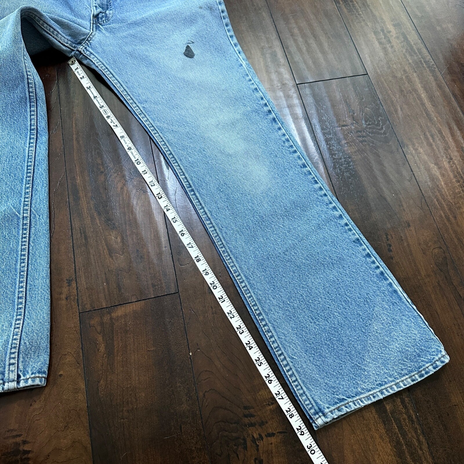 Levis 517 Vintage 80s USA Orange Tab Bootcut Flare Blue Jeans 34x31 Act 32x29