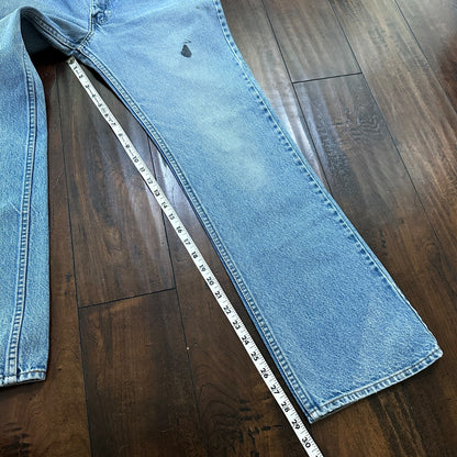 Levis 517 Vintage 80s USA Orange Tab Bootcut Flare Blue Jeans 34x31 Act 32x29