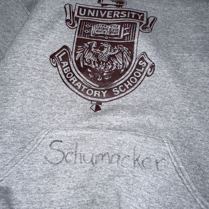 University Chicago Laboratory Schools Russell Athletics Hoodie Champion 90s USA