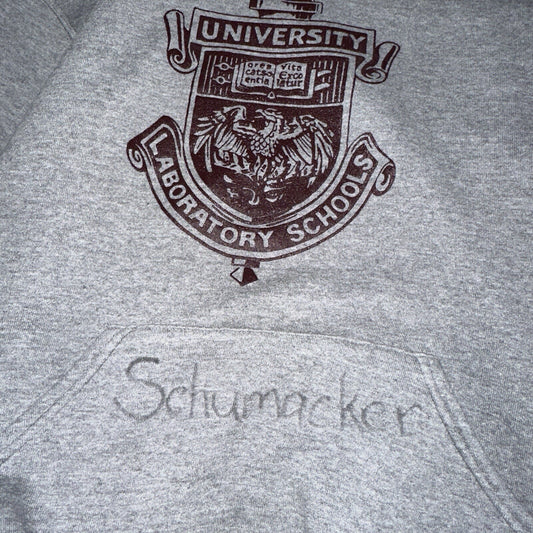 University Chicago Laboratory Schools Russell Athletics Hoodie Champion 90s USA
