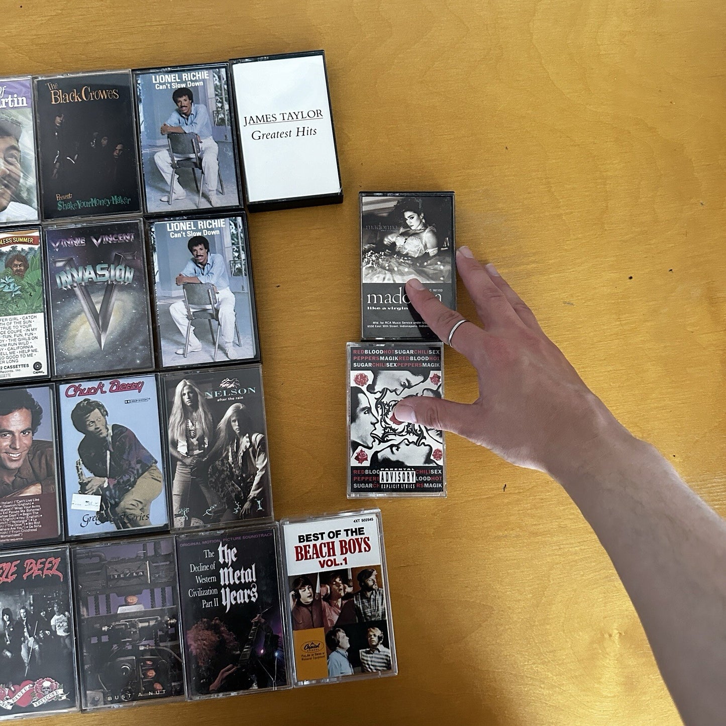 Lot Of 26 Random Cassette Tape Lot Music Lover Rock Metal Grunge Beach Boys Cool