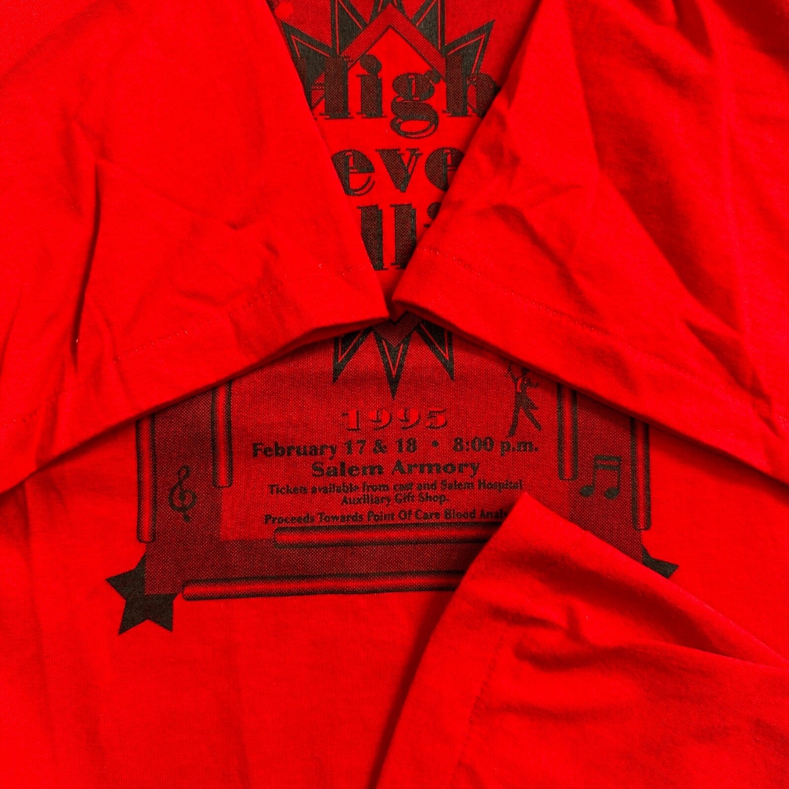 High Fever 90s VTG T Shirt Star USA Hanes 90s Follies Local Talent PDX Oregon