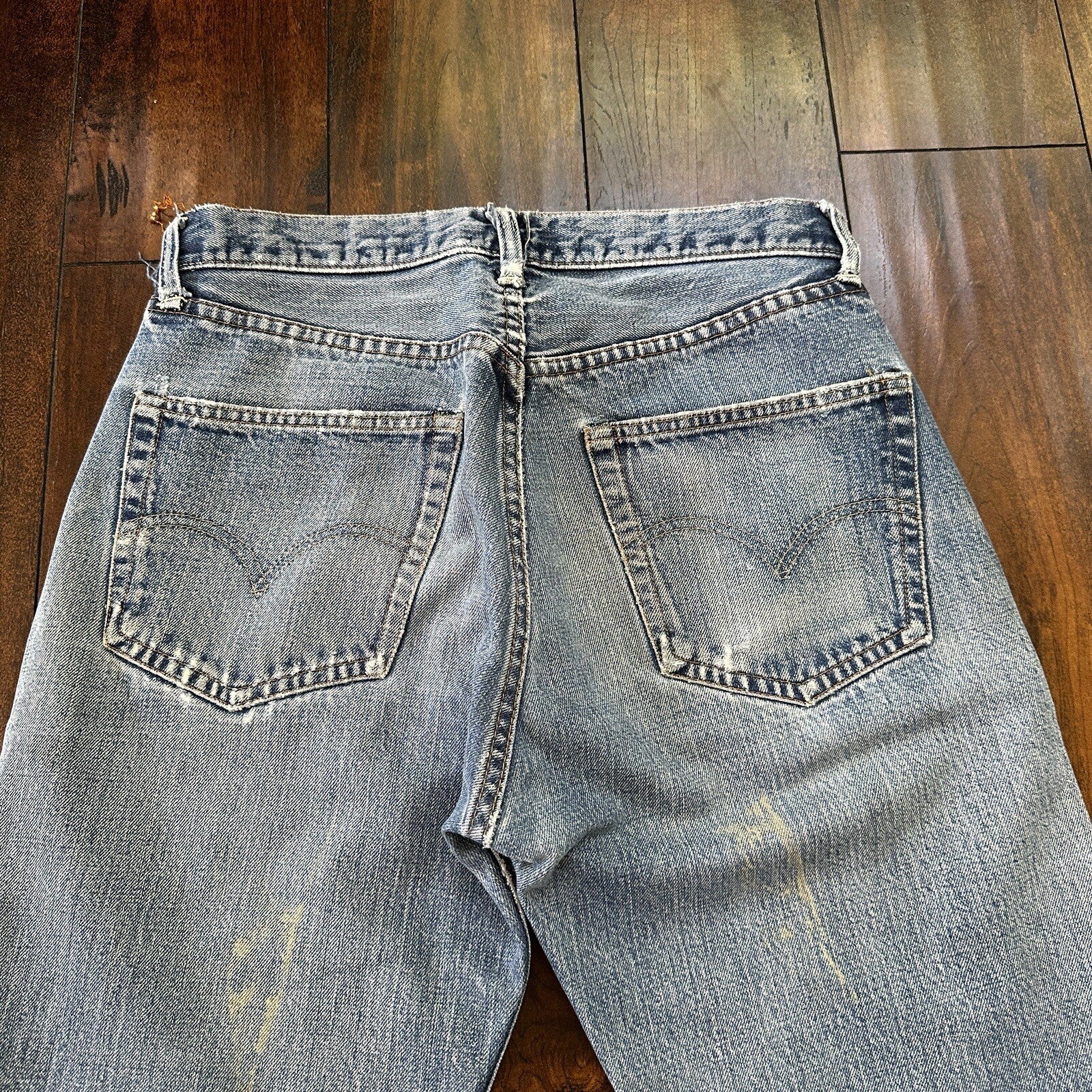 Vintage LEVIS 501XX Jeans Big E 1960s Denim Redline Selvedge 29x29 USA 60s 70s