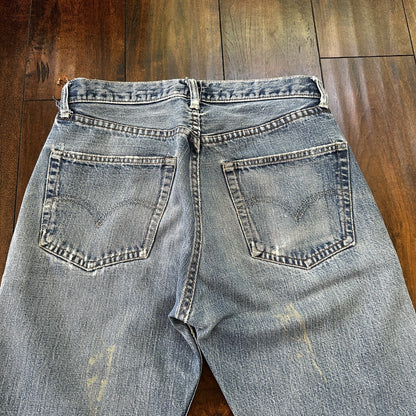 Vintage LEVIS 501XX Jeans Big E 1960s Denim Redline Selvedge 29x29 USA 60s 70s
