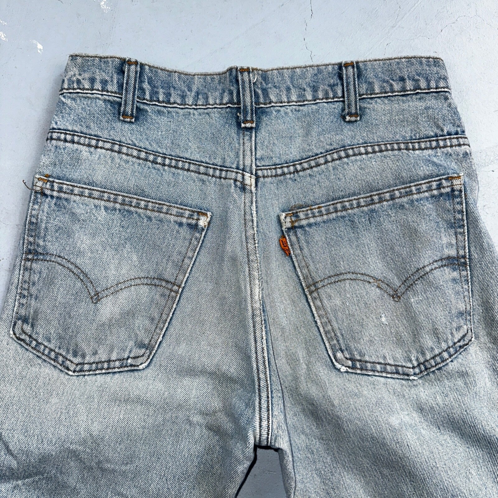 Levis 646 Vintage 70s USA Orange Tab Bootcut Flare Blue Bell Bottom Jeans 29x33