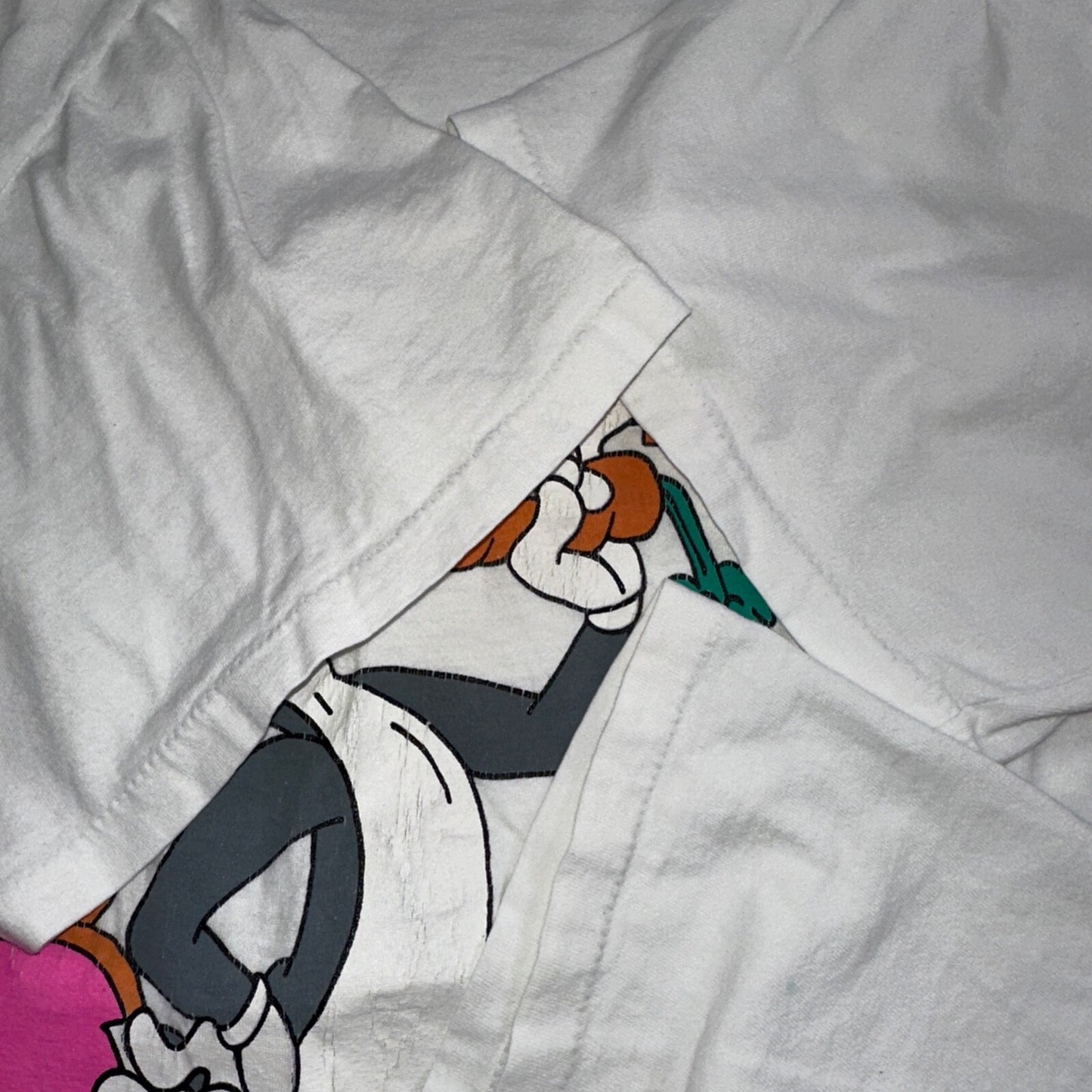 Vintage Bugs Bunny Tee XL 90s College Ware Single Stitch Looney Tunes Shirt