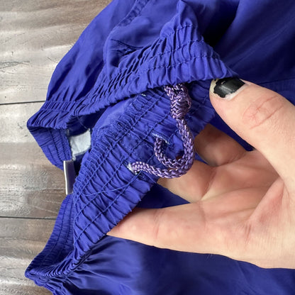 Nike Vintage 90s Gray Tag Windpants Track Pants Ankle Zip Unlined Purple M