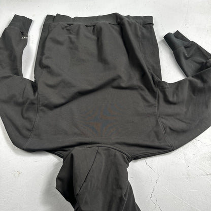 Nike After Hood Hoodie Sweatshirt Men's Size M Dri Fit West Basketball Black