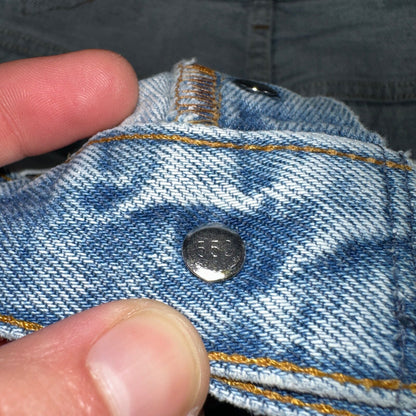 Levis 501 Vintage 90s USA XX Straight Leg Jeans Blue Light Wash 34x36 Act 32x32