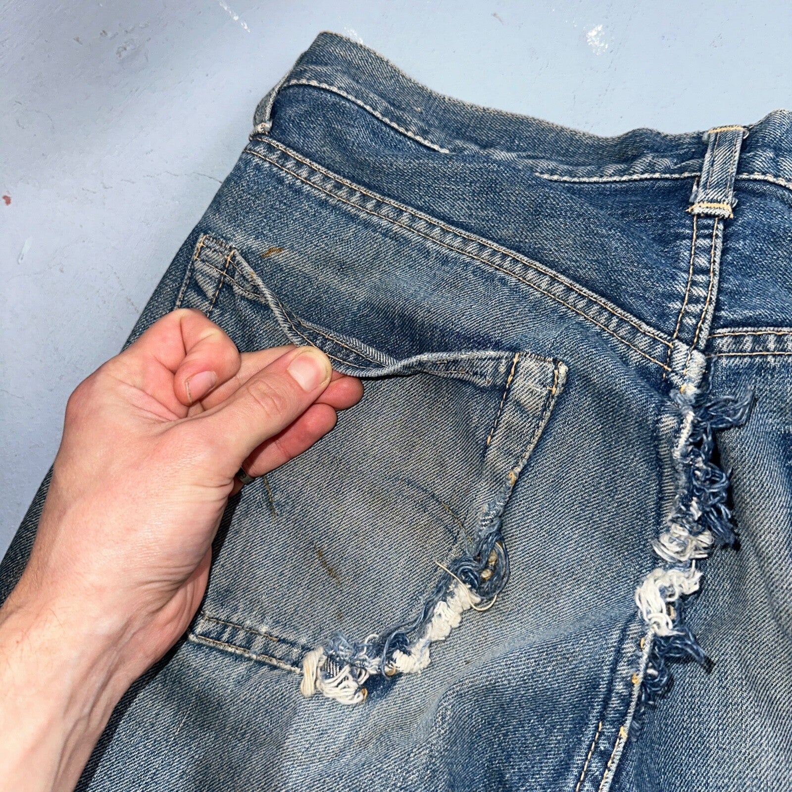 Levis 505 Big E Vintage 60s Redline Selvedge USA XX 1960s Jeans 501 Act 28x26