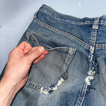 Levis 505 Big E Vintage 60s Redline Selvedge USA XX 1960s Jeans 501 Act 28x26