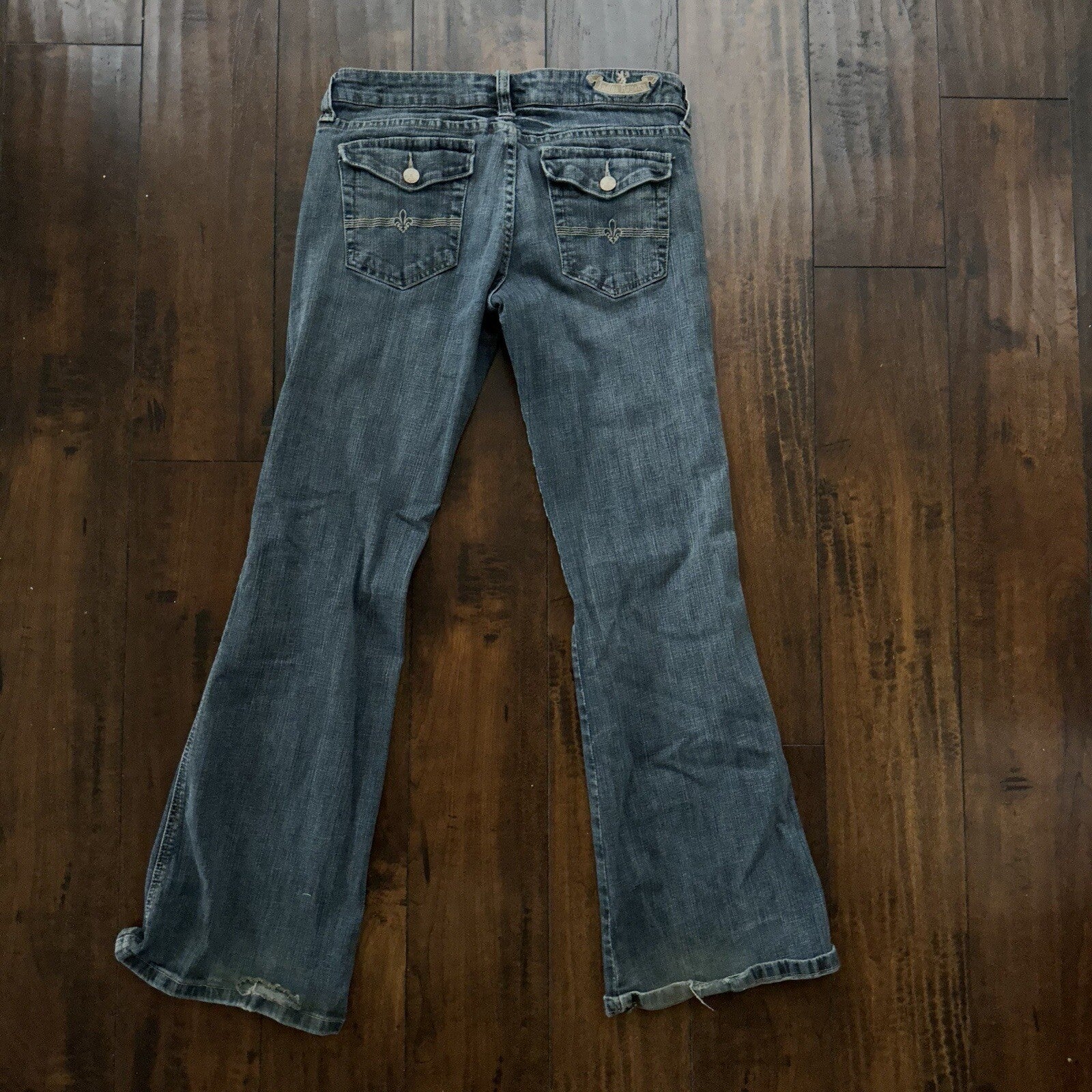 INDIGO ROYALTY Women's Dark Wash Jeans Size 9 Regular 29x31 Low Rise Vintage Y2K