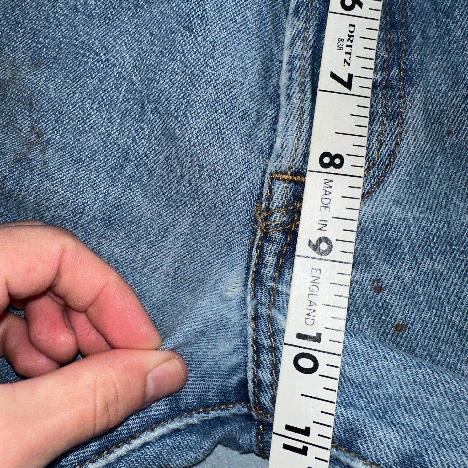 Levis 501 Vintage Y2K XX Straight Leg Jeans Blue Med Wash 34x30 Act 32x28