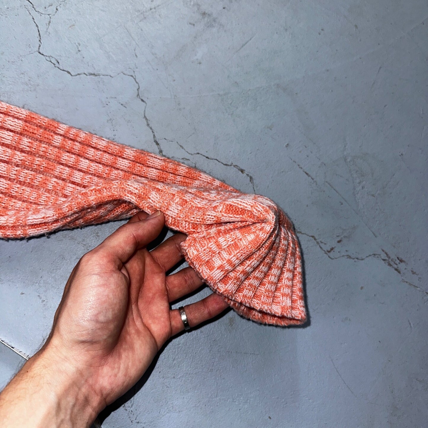 Vintage Montgomery Ward Pink Knit Cardigan Women’s 70s 80s Korea Acrylic