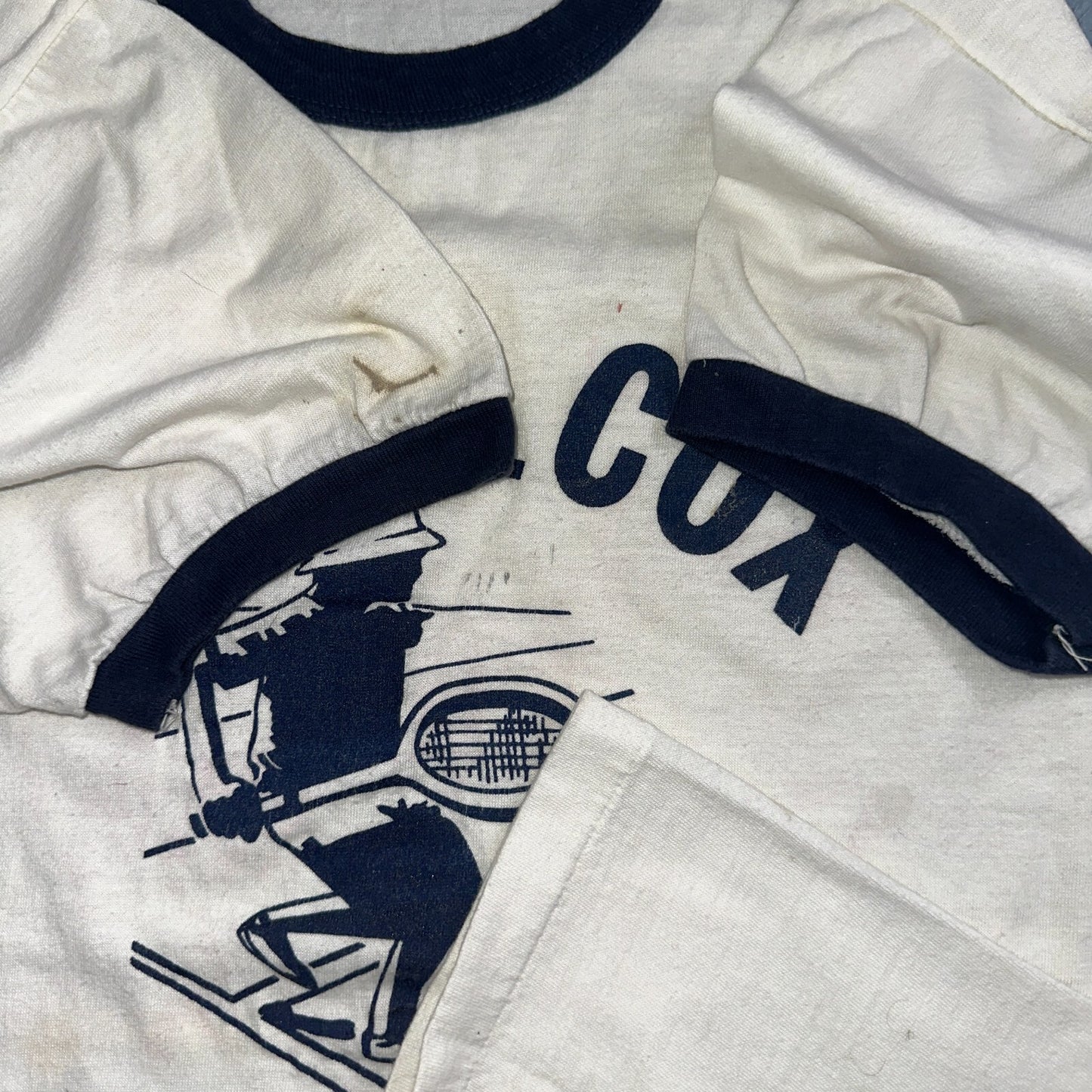 1970s Salem Oregon Ringer VTG T Shirt Borg Cox 1975 Sports Tennis PDX College