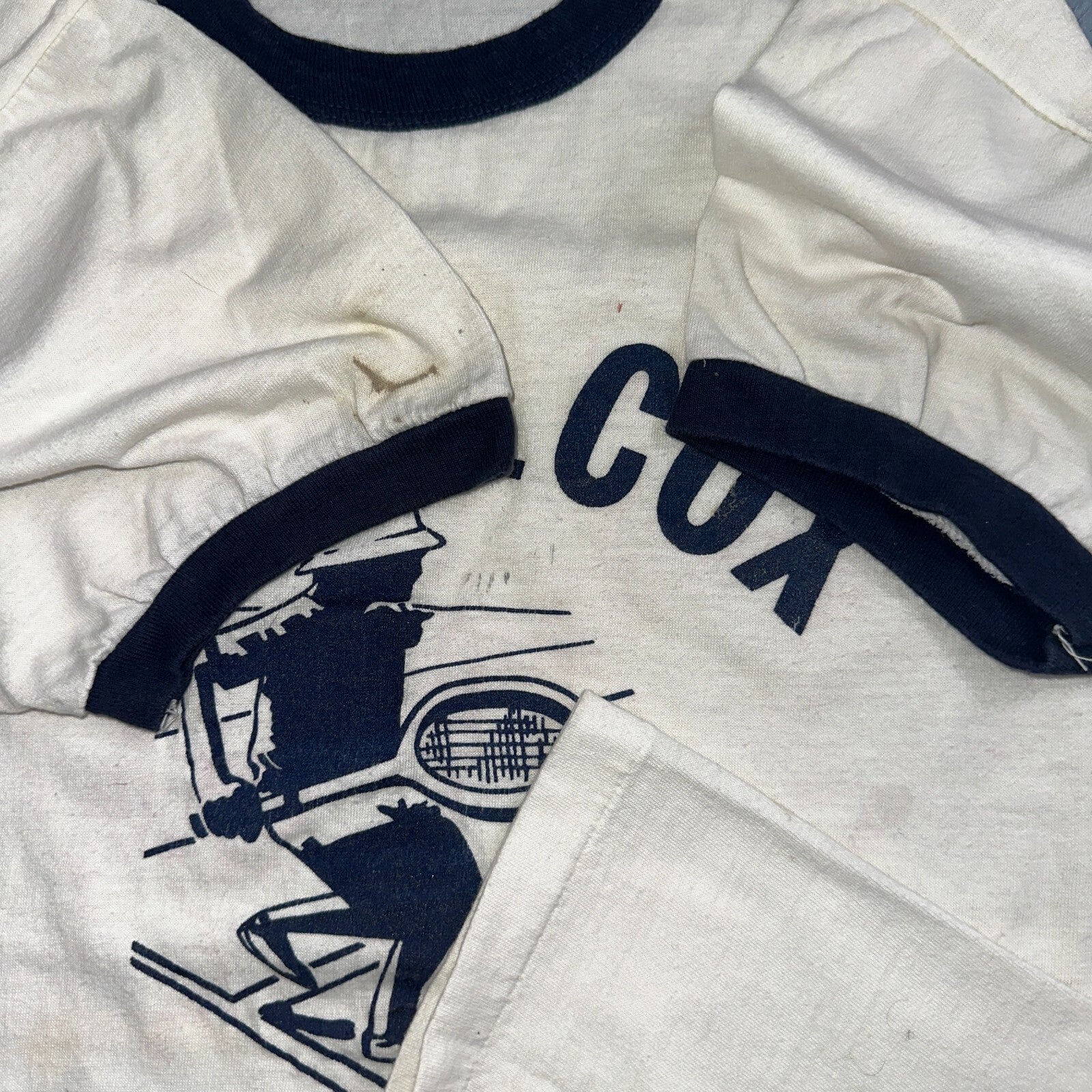 1970s Salem Oregon Ringer VTG T Shirt Borg Cox 1975 Sports Tennis PDX College