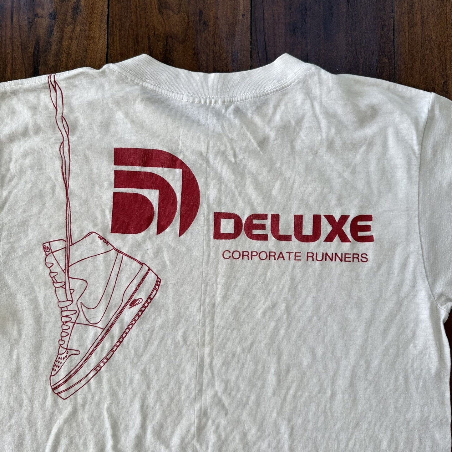 Nike Vintage T Shirt Mens Over The Shoulder Airship Jordan Dunk 80s Outline RARE