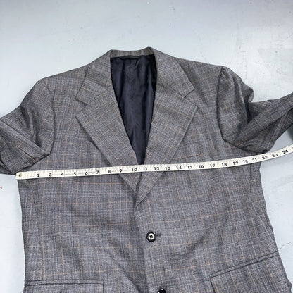 VTG Mens 3 PC Suit 42 Jacket Coat Pants Vest Plaid Rockabilly 70s 1970s Brown