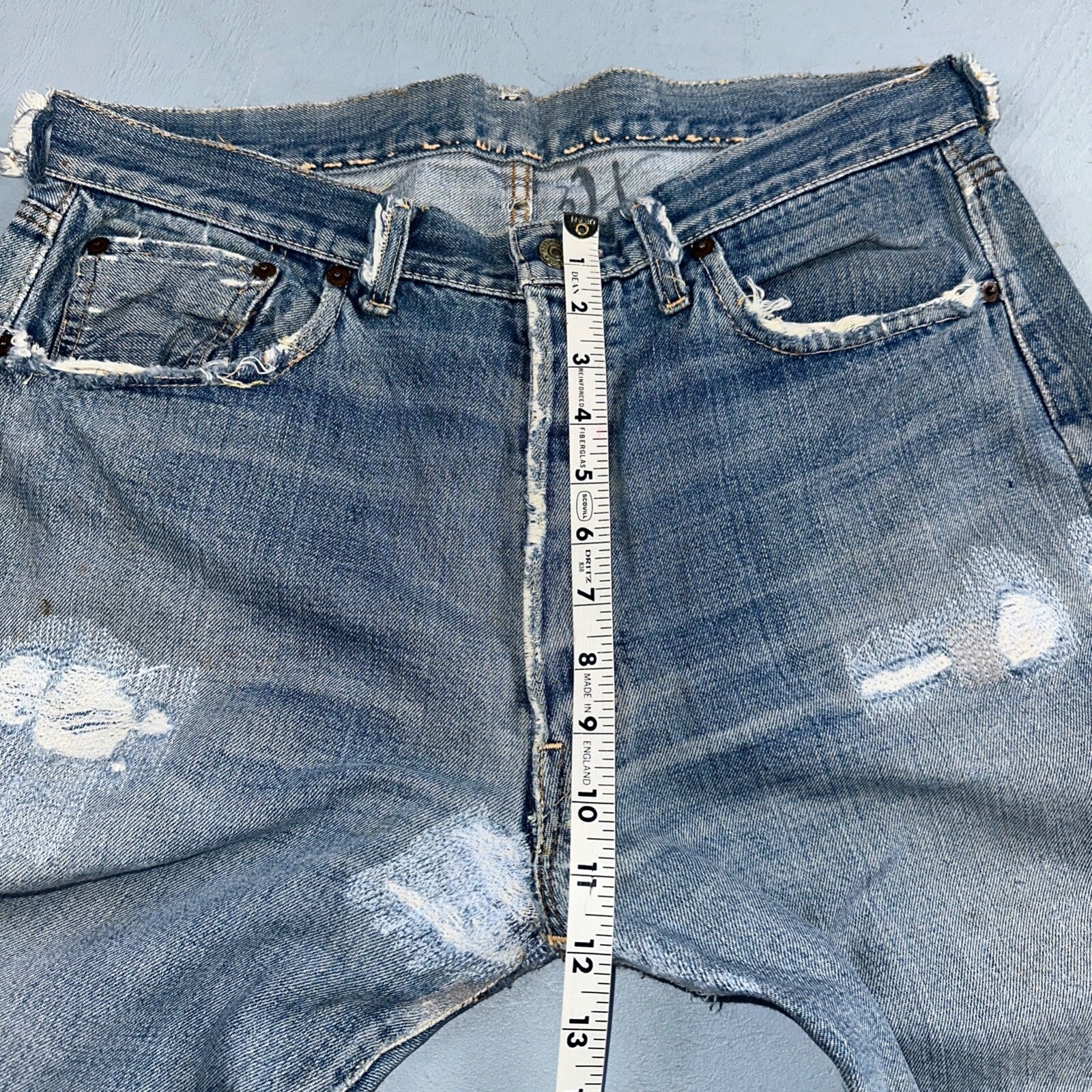 Levis 501 Big E Vintage 60s Redline Selvedge USA XX 1960s Jeans 66 Act 34x28