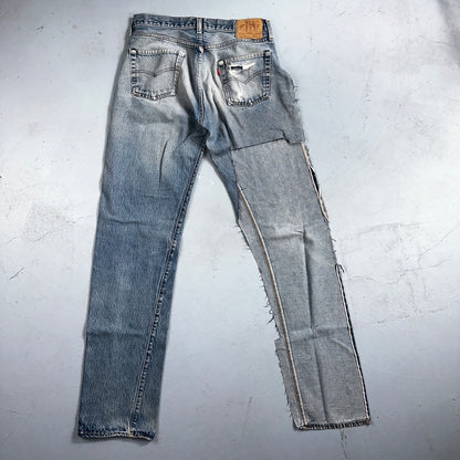 Levis 501 Vintage 80s Redline Selvedge USA XX Jeans Light Wash 33x40 Act 30x34