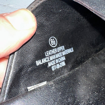 Cherokee Sandals Womens 8.5 Thong Black Leather Toe-Post Casual Comfort VTG Y2K