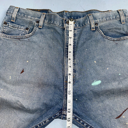 Levis 505 Vintage 90s USA XX Jeans Blue 501 Thrashed Med Wash 36x36 Act 36x30