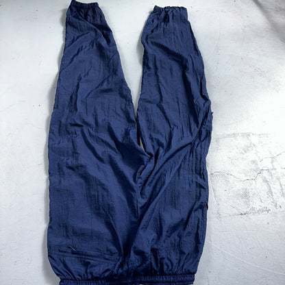 Nike VTG 90s Windbreaker Track Pants Ankle Zip Unlined Blue 1990s Essential