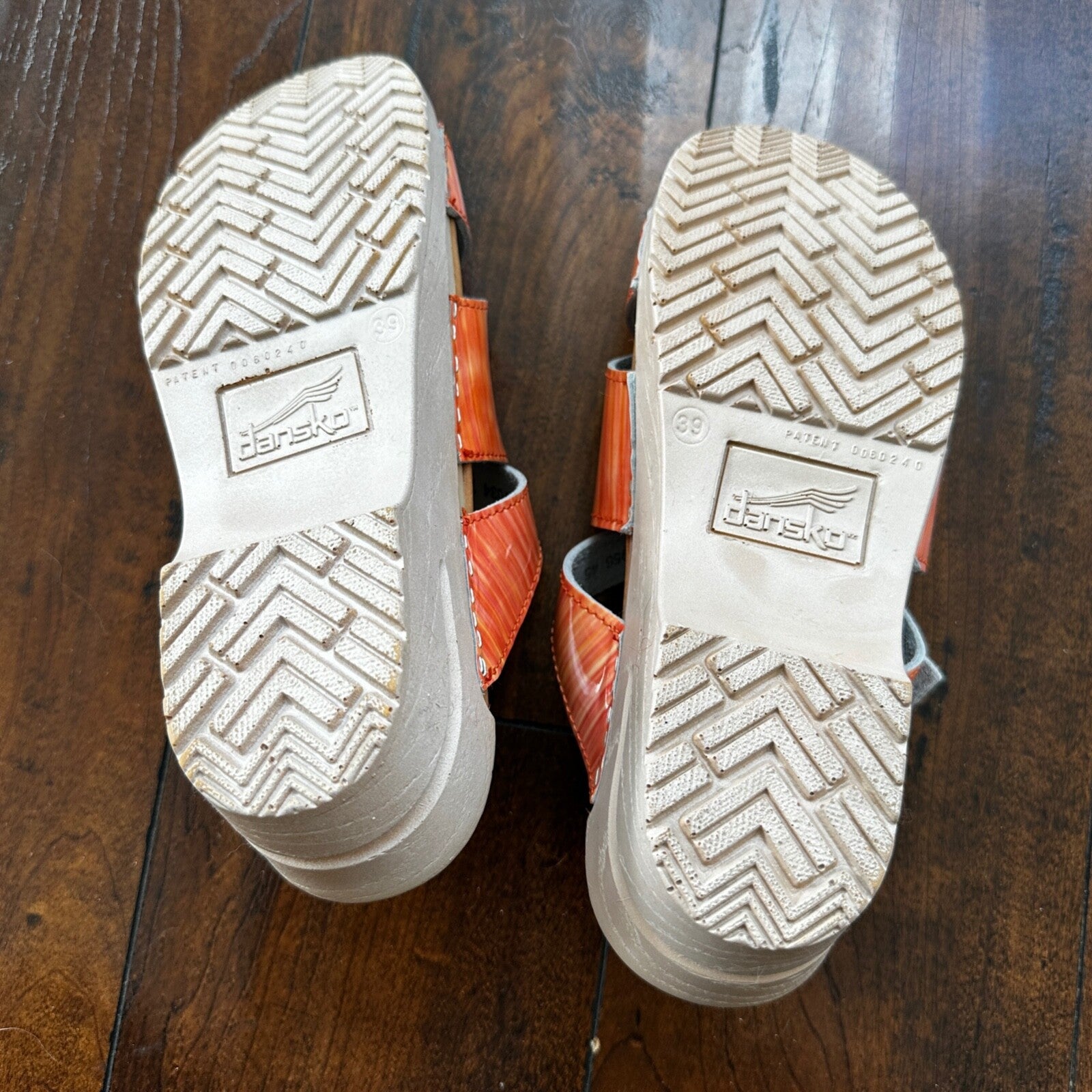 Dansko Sandals Womens 39 Criss Cross Buckle Strap Slide 71202 Pink Leather