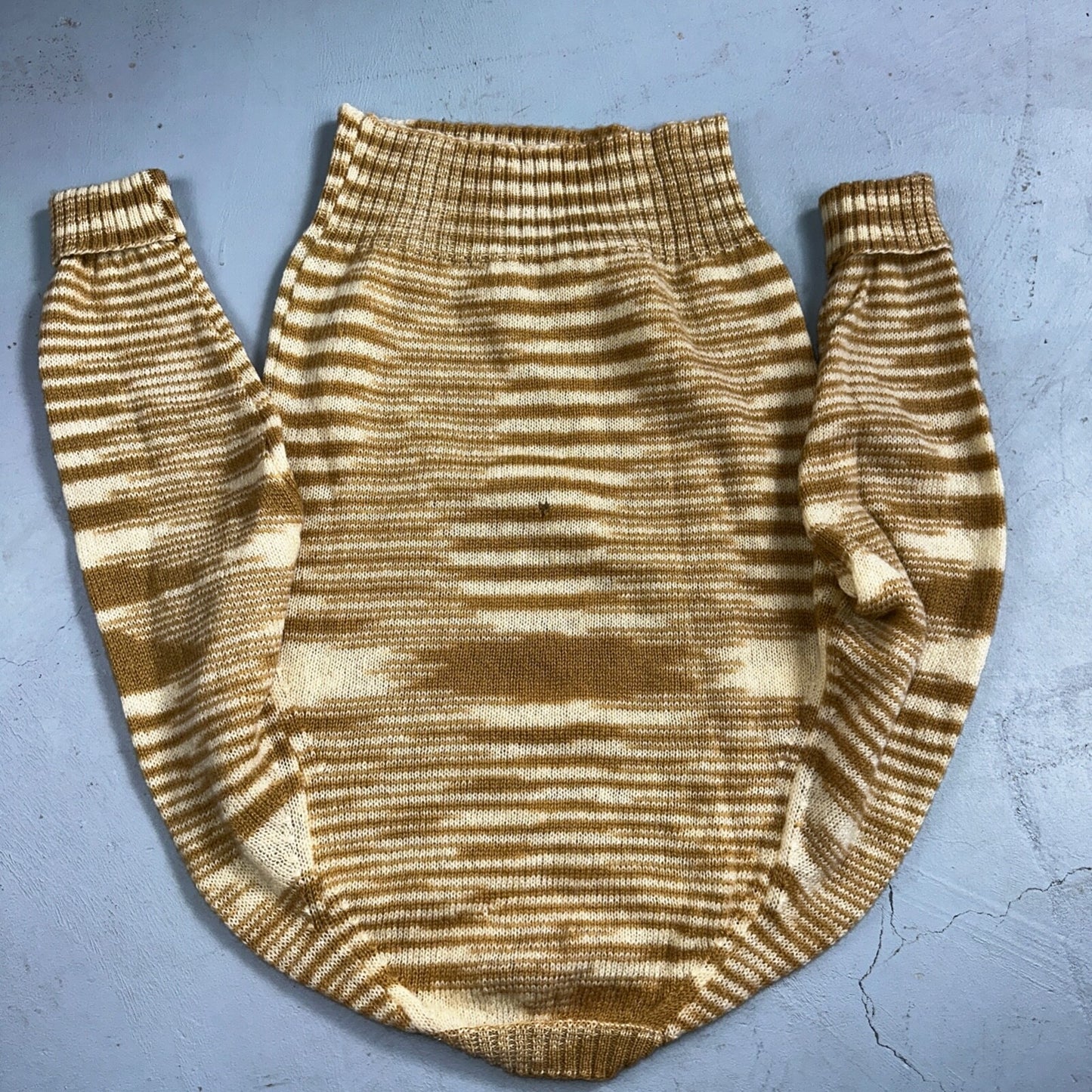 Robert Bruce 1970s Vintage Wool Cardigan Sweater Yellow Mustard Brown Aztec USA