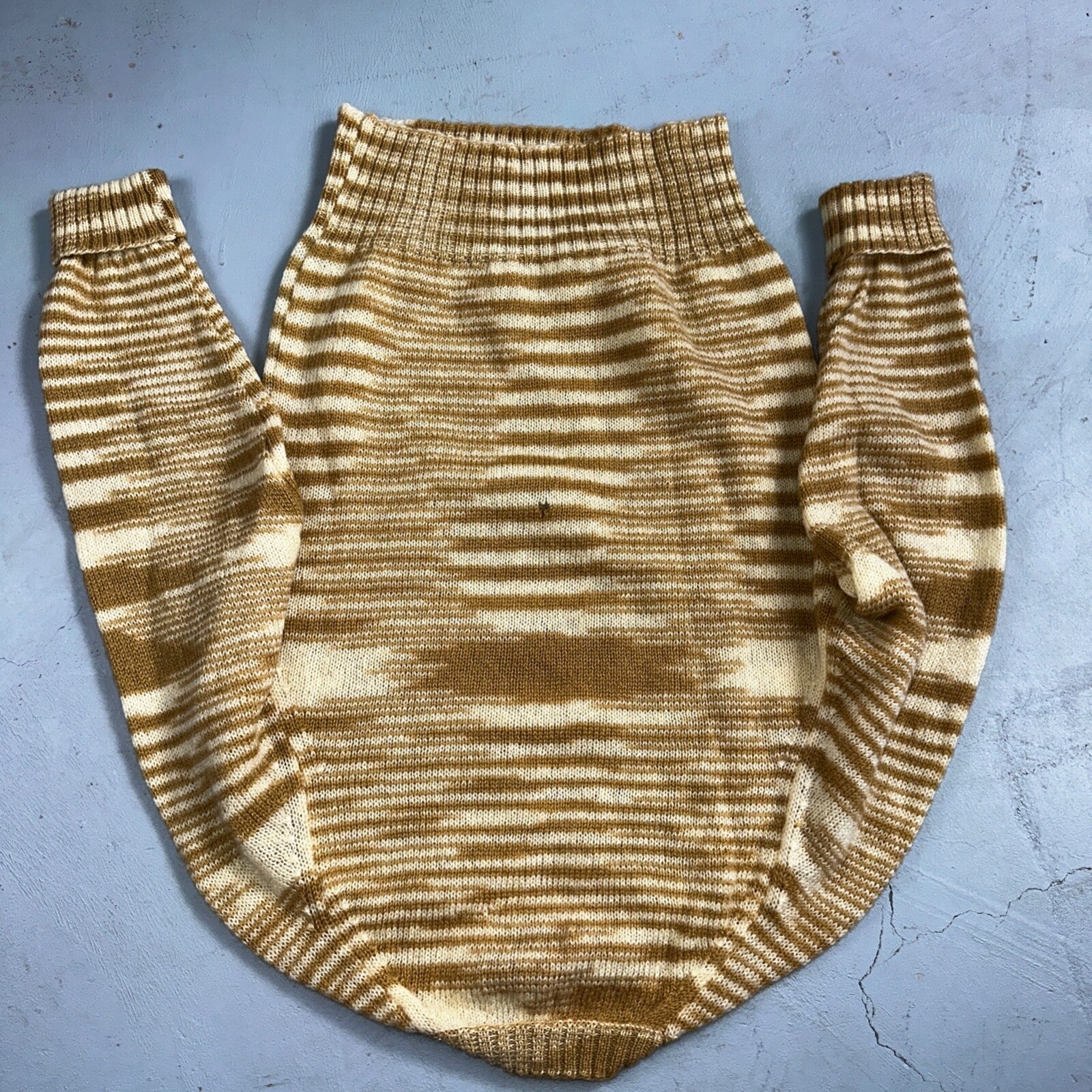 Robert Bruce 1970s Vintage Wool Cardigan Sweater Yellow Mustard Brown Aztec USA